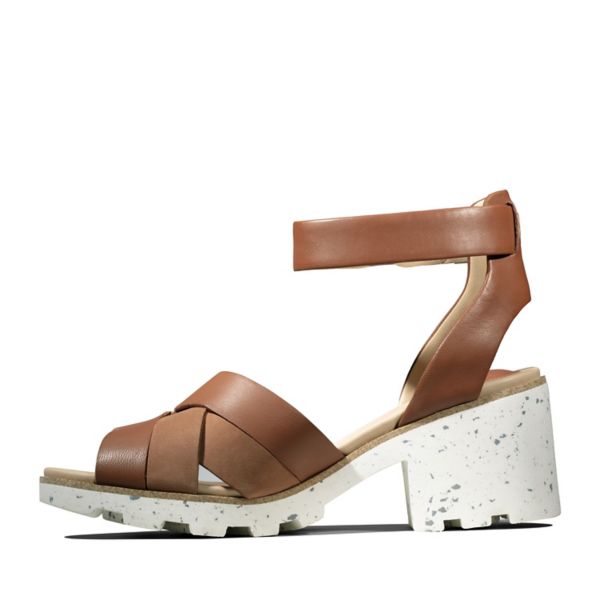 Clarks Womens Rene Daisy Sandals Brown | CA-8632140